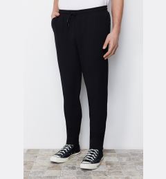 Снимка на Trendyol Black Elastic Waist Slim Fit Woven Trousers