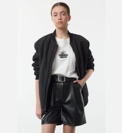 Снимка на Trendyol Black Faux Leather City Shorts & Bermuda