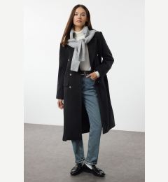 Снимка на Trendyol Black Fitted Belted Coat