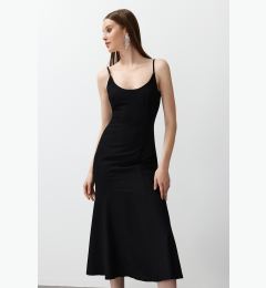 Снимка на Trendyol Black Fitted Strap Woven Dress