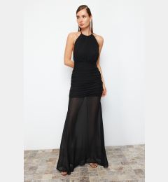 Снимка на Trendyol Black Fitted Woven Chiffon Dress