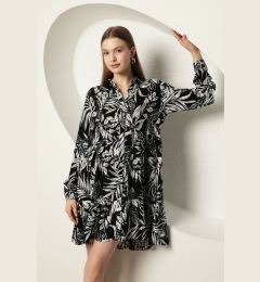 Снимка на Trendyol Black Floral Mini Woven Dress