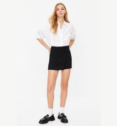 Снимка на Trendyol Black Knot Detailed Woven Shorts Skirt