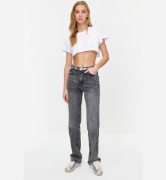 Снимка на Trendyol Black Low Waist Wide Leg Jeans