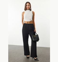 Снимка на Trendyol Black Low Waist Wide Leg Woven Fabric Trousers