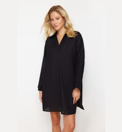 Снимка на Trendyol Black Mini Woven Beach Dress