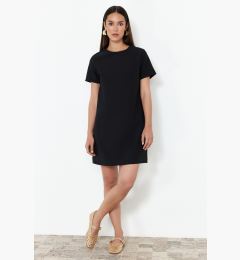 Снимка на Trendyol Black Plain Mini Woven Dress