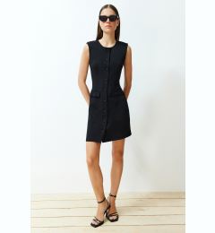 Снимка на Trendyol Black Pocket Detailed Mini Woven Jacket Dress