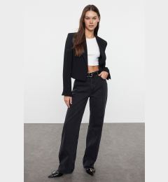 Снимка на Trendyol Black Regular Waist Wide Leg Jeans