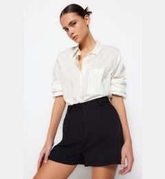 Снимка на Trendyol Black Rib Detail Woven Shorts