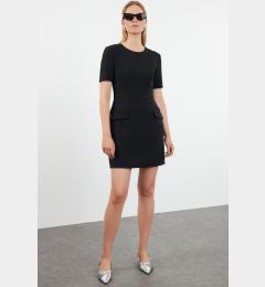 Снимка на Trendyol Black Skater Mini Woven Dress