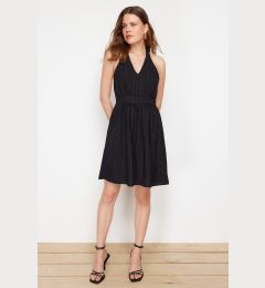 Снимка на Trendyol Black Skirt Flounce Midi Woven Dress