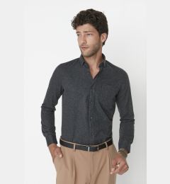 Снимка на Trendyol Black Slim Fit Single Pocket Shirt