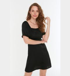 Снимка на Trendyol Black Square Collar Dress