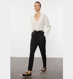 Снимка на Trendyol Black Tie Detailed Woven Trousers