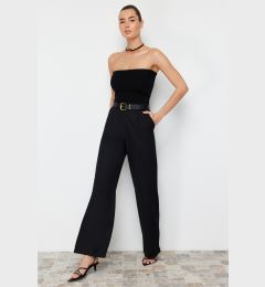 Снимка на Trendyol Black Wide Leg/Wide Leg Woven Pants