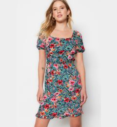 Снимка на Trendyol Black Woven Back Detail Floral Mini Woven Dress