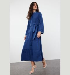 Снимка на Trendyol Blue Accessory Detailed Woven Dress