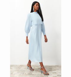 Снимка на Trendyol Blue Aller Piece Detailed Woven Dress