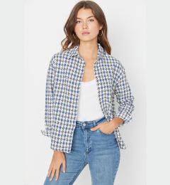 Снимка на Trendyol Blue Basic Woven Shirt