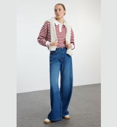 Снимка на Trendyol Blue High Waist Extra Wide Leg Palazzo Jeans