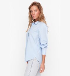 Снимка на Trendyol Blue Loose Fit Cotton Woven Shirt