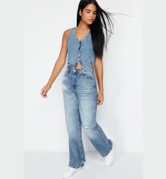 Снимка на Trendyol Blue Low Waist Loose Fit Jeans