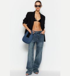 Снимка на Trendyol Blue Low Waist Wide leg Jeans