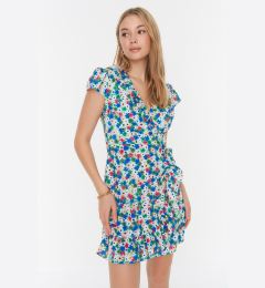 Снимка на Trendyol Blue Petite Dress With Ruffles