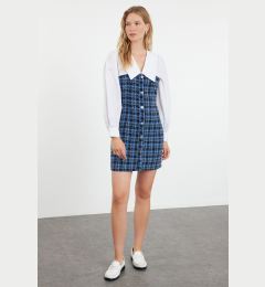 Снимка на Trendyol Blue Plaid / Checkered Woven Dress