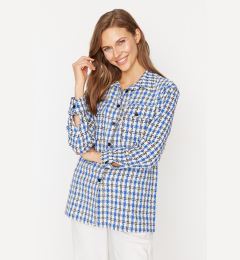 Снимка на Trendyol Blue Shirt with Two Pockets