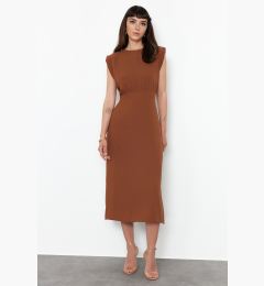 Снимка на Trendyol Brown A-line Midi Woven Dress