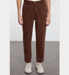 Снимка на Trendyol Brown Pleated Cargo Pocket Woven Gabardine Trousers