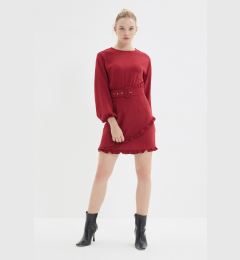 Снимка на Trendyol Burgundy Belted Dress