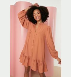 Снимка на Trendyol Camel Mini Wide Fit Woven Dress