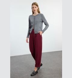 Снимка на Trendyol Claret Red Balloon Pattern Woven Trousers