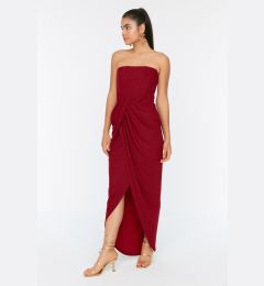 Снимка на Trendyol Claret Red Detailed Evening Dress