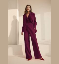 Снимка на Trendyol Claret Red Wide Leg Trousers