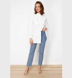 Снимка на Trendyol Cream Cotton Woven Shirt