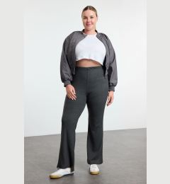 Снимка на Trendyol Curve Anthracite Flare/Flare Knitted Trousers