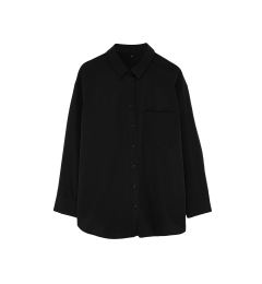 Снимка на Trendyol Curve Black Boyfriend Woven Shirt TBBS22GO0323