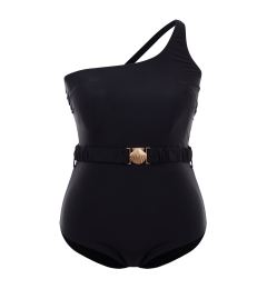 Снимка на Trendyol Curve Black One Shoulder Swimsuit with Accessories & Belt