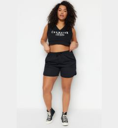 Снимка на Trendyol Curve Black Thin Knitted Shorts