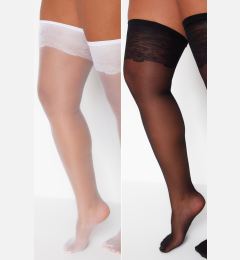 Снимка на Trendyol Curve Black-White 2 Pack Garter Stockings