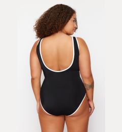 Снимка на Trendyol Curve Black-White Bias Crew Neck Recovery Effect Swimsuit