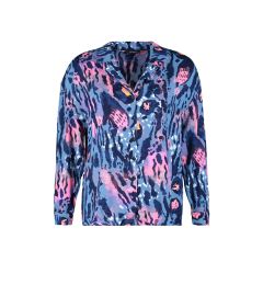 Снимка на Trendyol Curve Blue Animal Patterned Viscose Woven Shirt