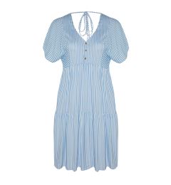 Снимка на Trendyol Curve Blue Striped Woven Dress