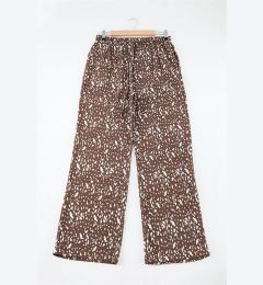 Снимка на Trendyol Curve Brown Patterned Wide Leg Trousers