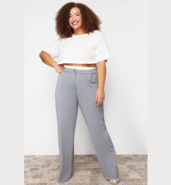 Снимка на Trendyol Curve Gray Waist Detailed Knitted Trousers