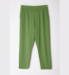 Снимка на Trendyol Curve Green Carrot Fit Knitted Plus Size Trousers